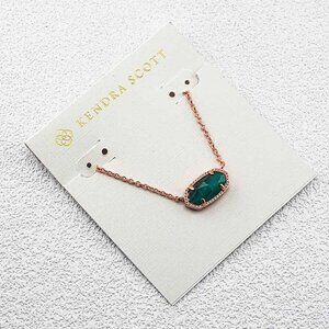 Kendra Scott Green Cat��s Eye Necklace